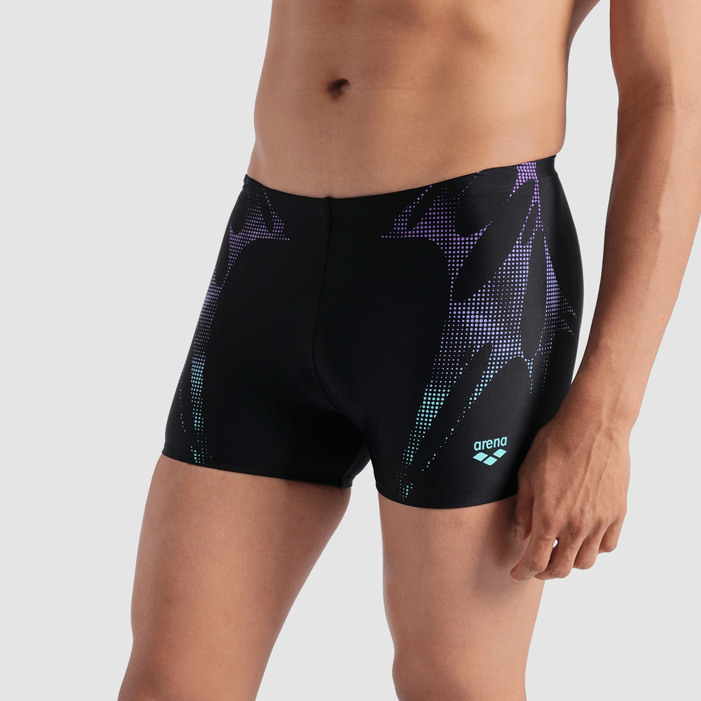 Arena M Arena Spider Web Swim Short in SCHWARZ