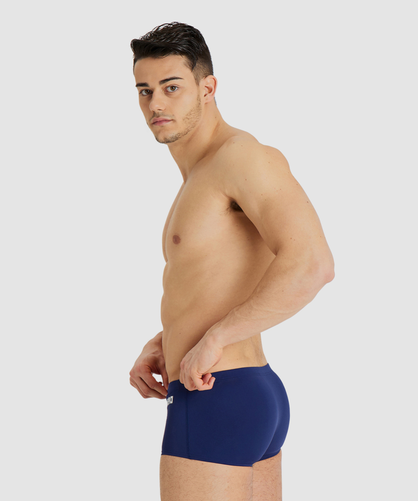 Team Swim Low Waist Short Solid navy/white model_bild_back_brandshop