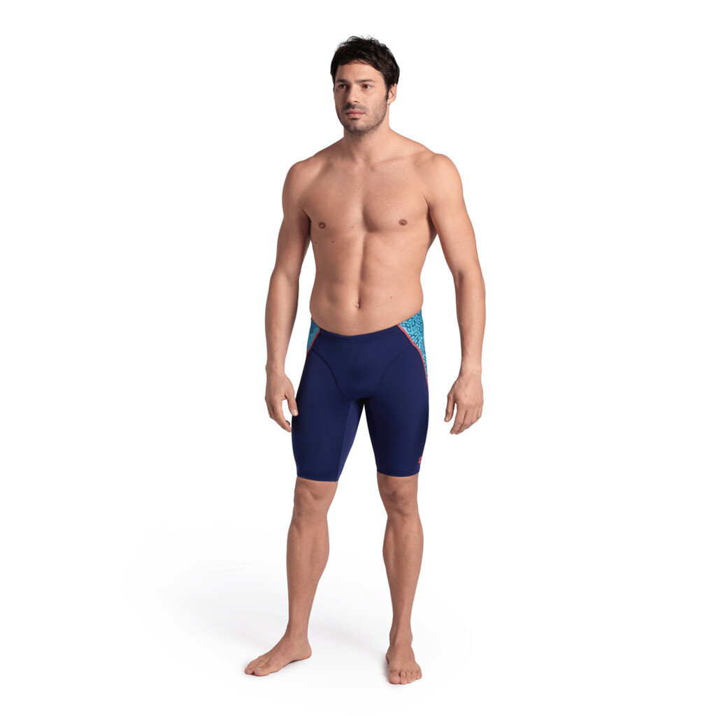 Arena - M Arena Camo Kikko Swim Jammer - navy/water multi