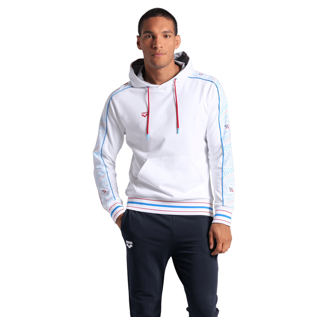 Arena - Arena Fireflow Hooded Sweat Inserts - white/white multi