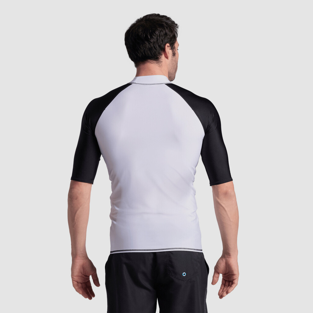 Arena - M Arena Rash Vest S/S Graphic - white/black