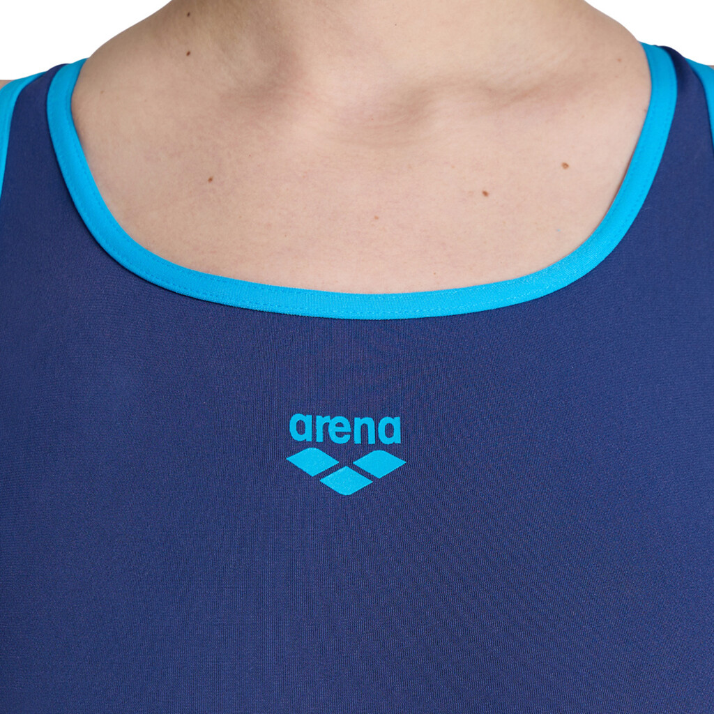 Arena - W Arena Pro_File Swimsuit V Back - navy/turquoise