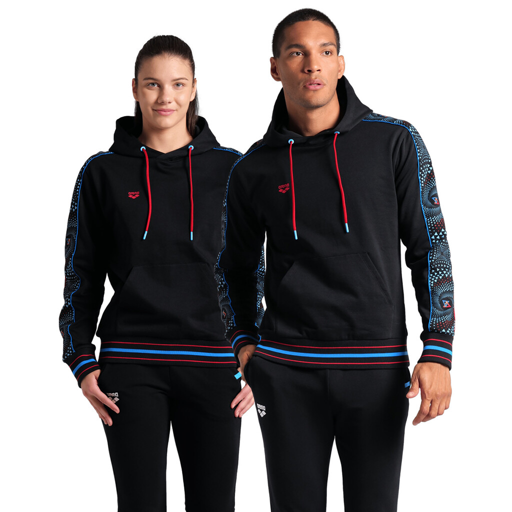 Arena - Arena Fireflow Hooded Sweat Inserts - black/black multi