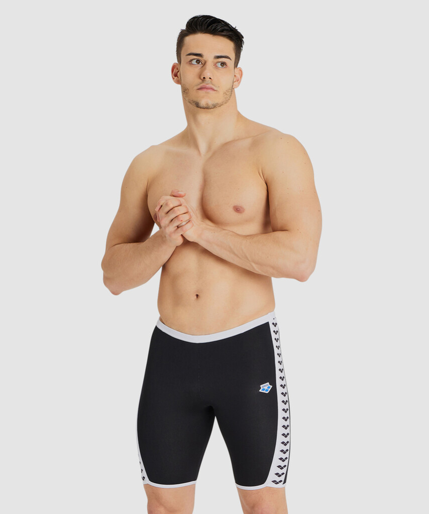 Arena - M Arena Icons Swim Jammer Solid - black/white