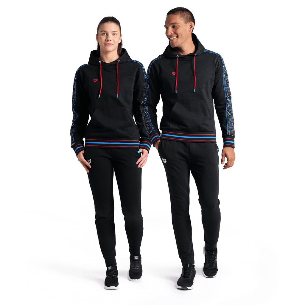 Arena - Arena Fireflow Hooded Sweat Inserts - black/black multi