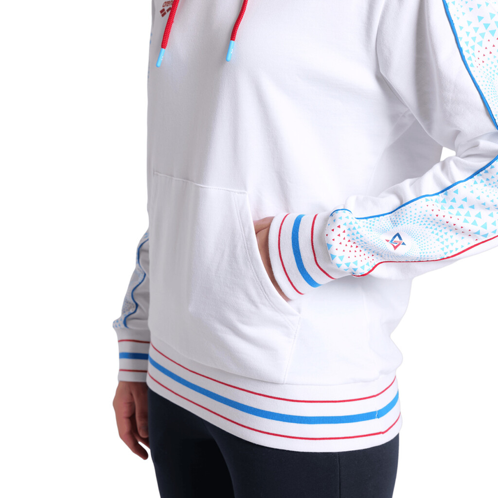 Arena - Arena Fireflow Hooded Sweat Inserts - white/white multi