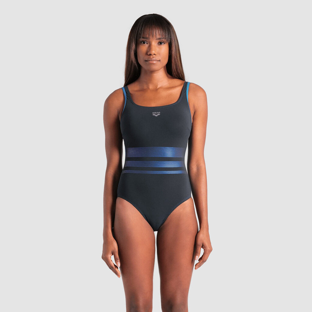 Arena - W Arena Swimsuit Rosa Wing Back C Cup - night grey/green blue/green bleu