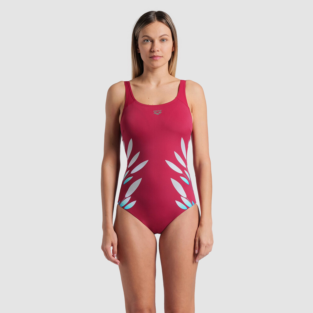 Arena - W Arena Swimsuit Marta Wing Back C Cup - red onion/red onion multi