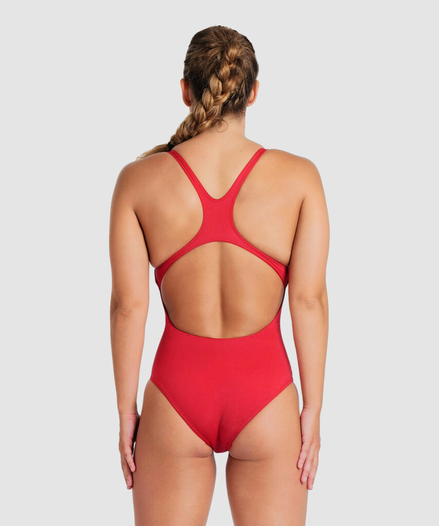 Arena - W Team Swimsuit Swim Pro Solid - red/white