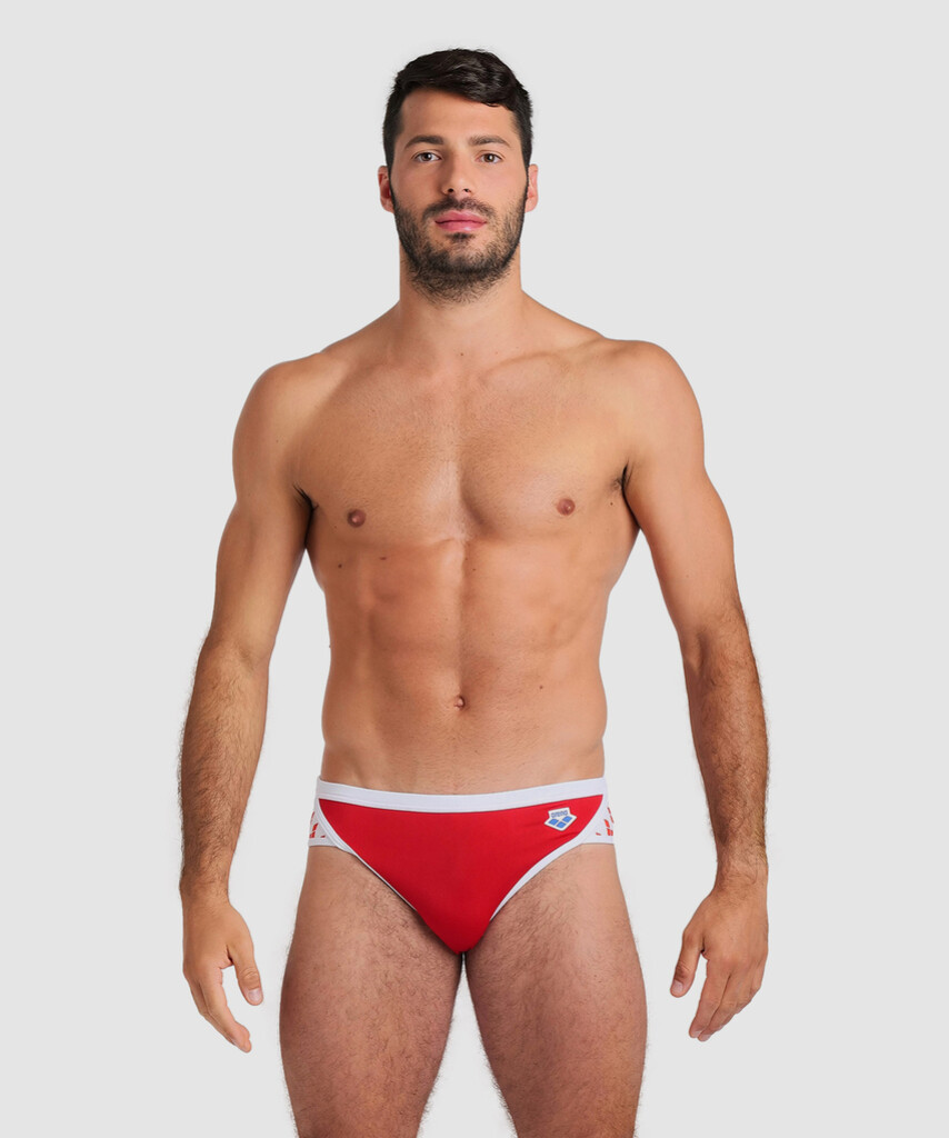 Arena - M Arena Icons Swim Briefs Solid - red/white