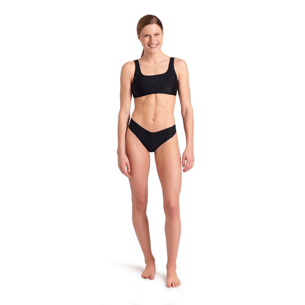 Arena - W Arena Team Stripe Bikini Bralette - black