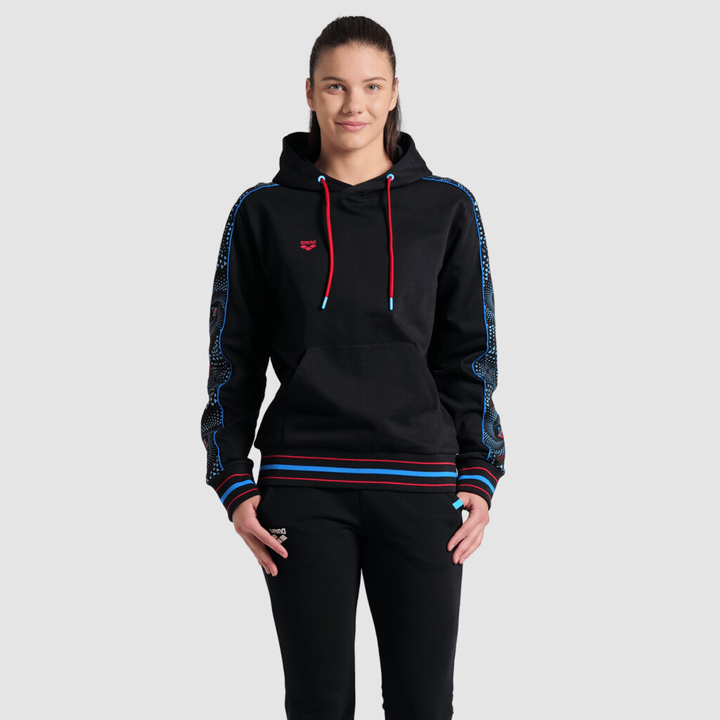 Arena - Arena Fireflow Hooded Sweat Inserts - black/black multi