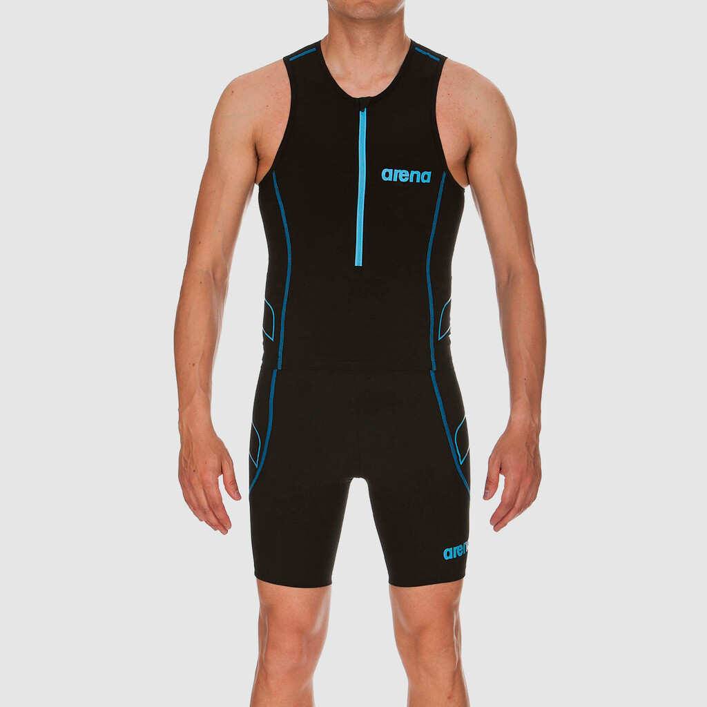 Arena - M Tri Top ST - black/turquoise