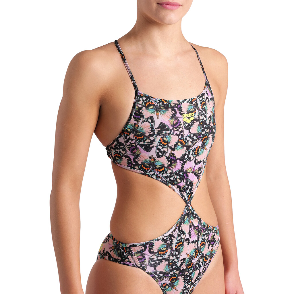 Arena - W Rule Breaker Swimsuit Twist'N'Mix R - red onion/multi