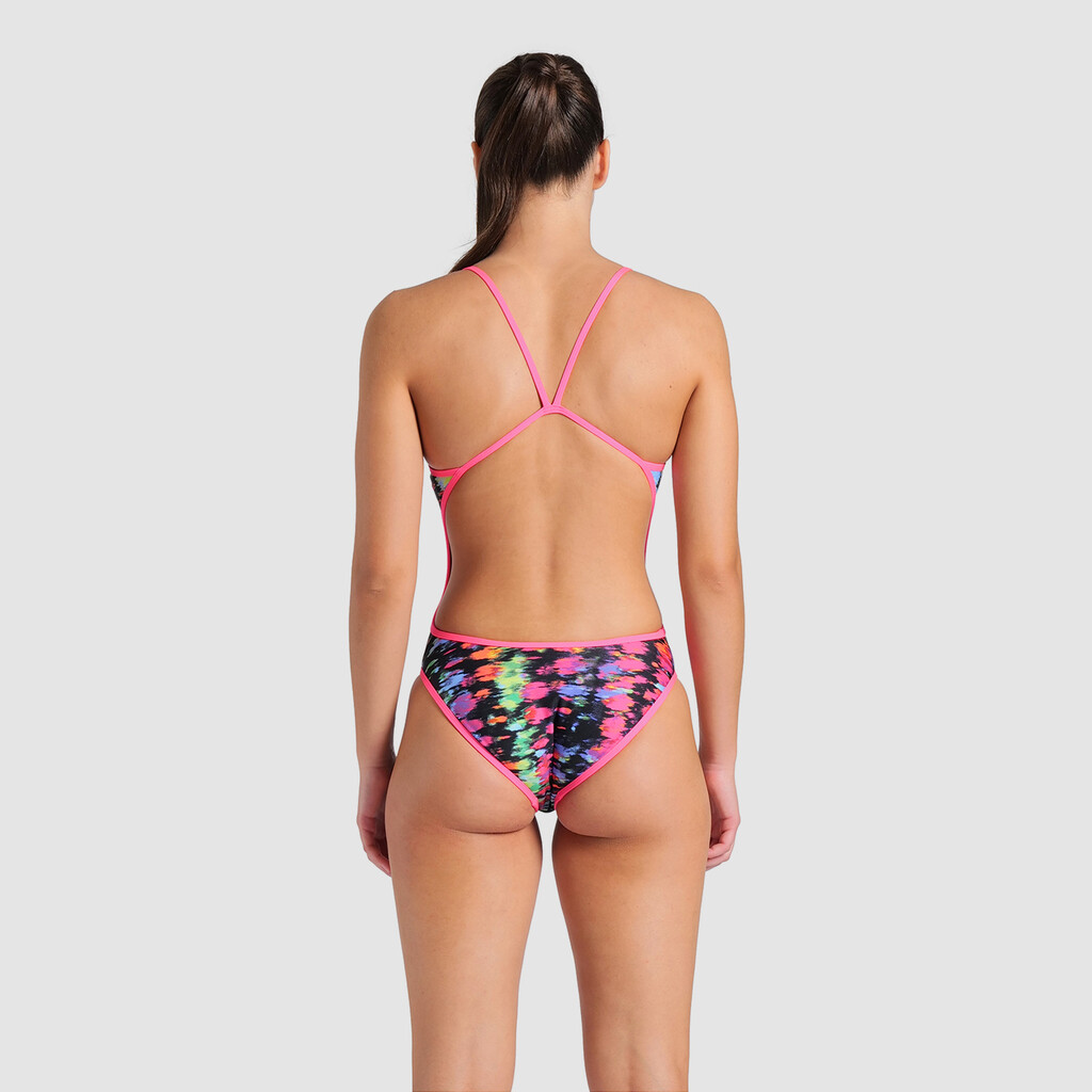 Arena - W Arena Reversible Swimsuit Challenge Back - royal multi/shocking pink