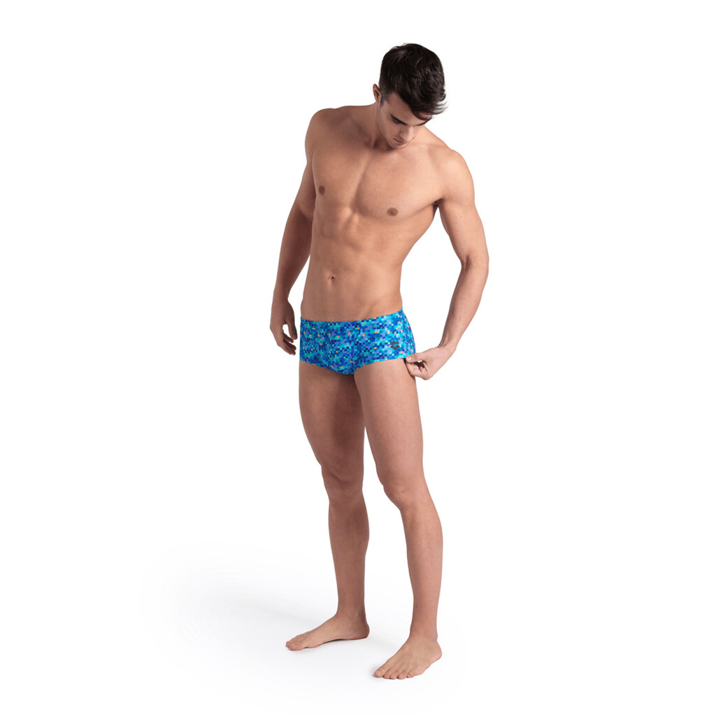 Arena - M Arena Pooltiles Swim Low Waist Short - blue multi