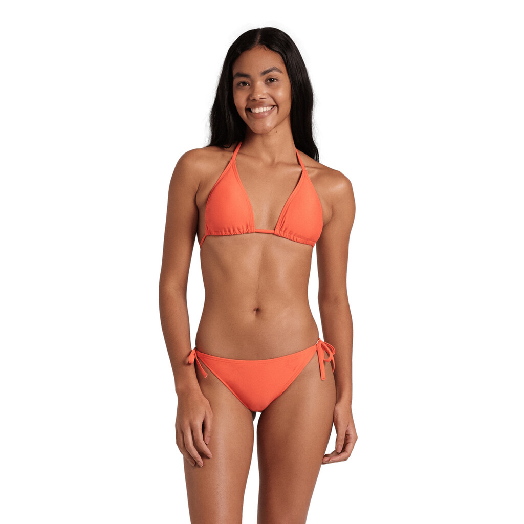 Arena - W Arena Team Stripe String Bikini Triangle - calypso coral