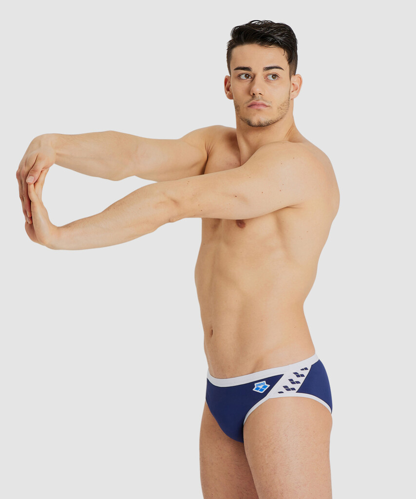 Arena - M Arena Icons Swim Briefs Solid - navy/white