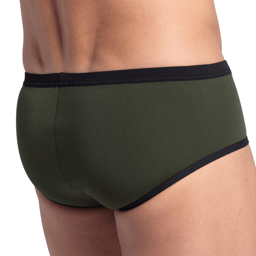 Arena - M Arena One 12Cm Swim Briefs Big Logo - dark sage