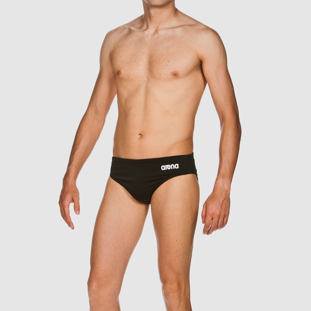 Arena - M Solid Brief - black/white