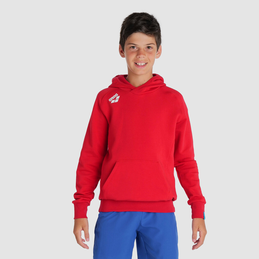 Arena - Jr Team Hooded Sweat Panel - red