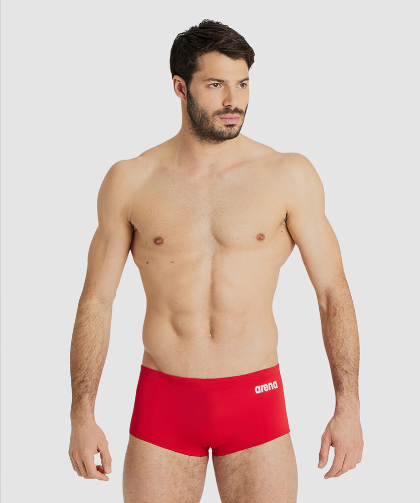 Arena - M Team Swim Low Waist Short Solid - red/white