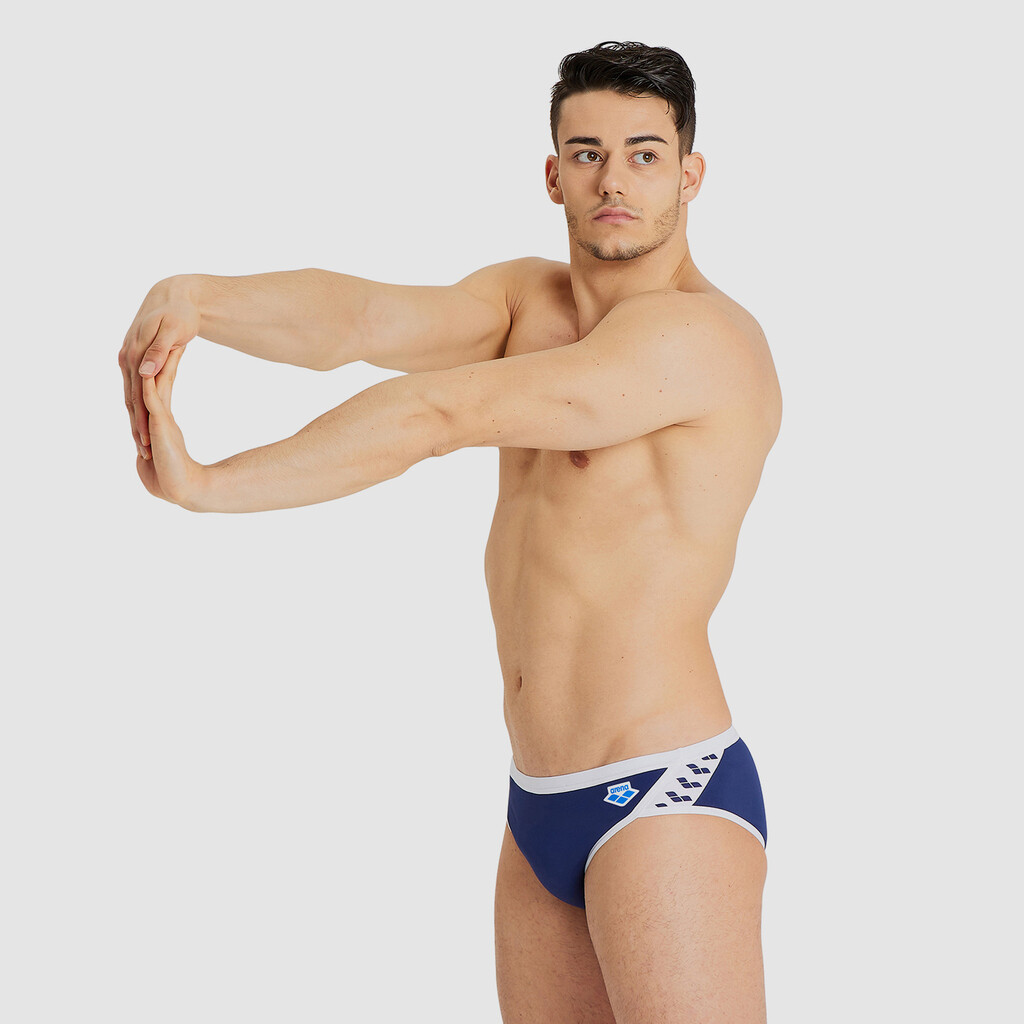 Arena - M Arena Icons Swim Briefs Solid - navy/white