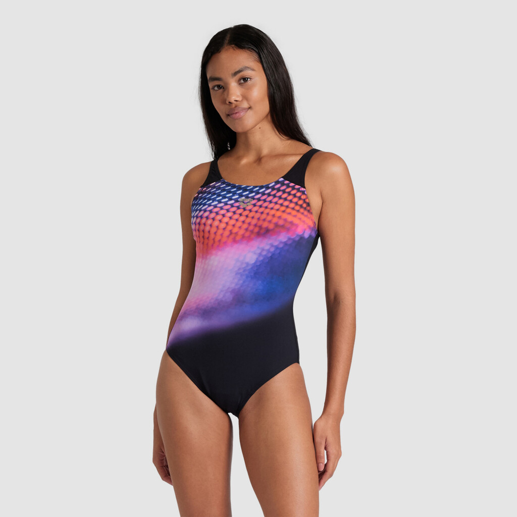 Arena - W Bodylift Swimsuit Teresa U Back C Cup - black/fairy rose multi