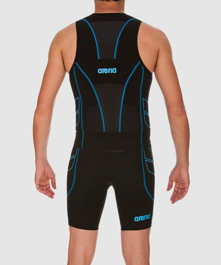 Arena - M Tri Top ST - black/turquoise