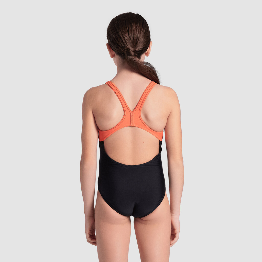 Arena - G Thrice Jr Swim Pro Back One Piece R - black/calyspo coral/white