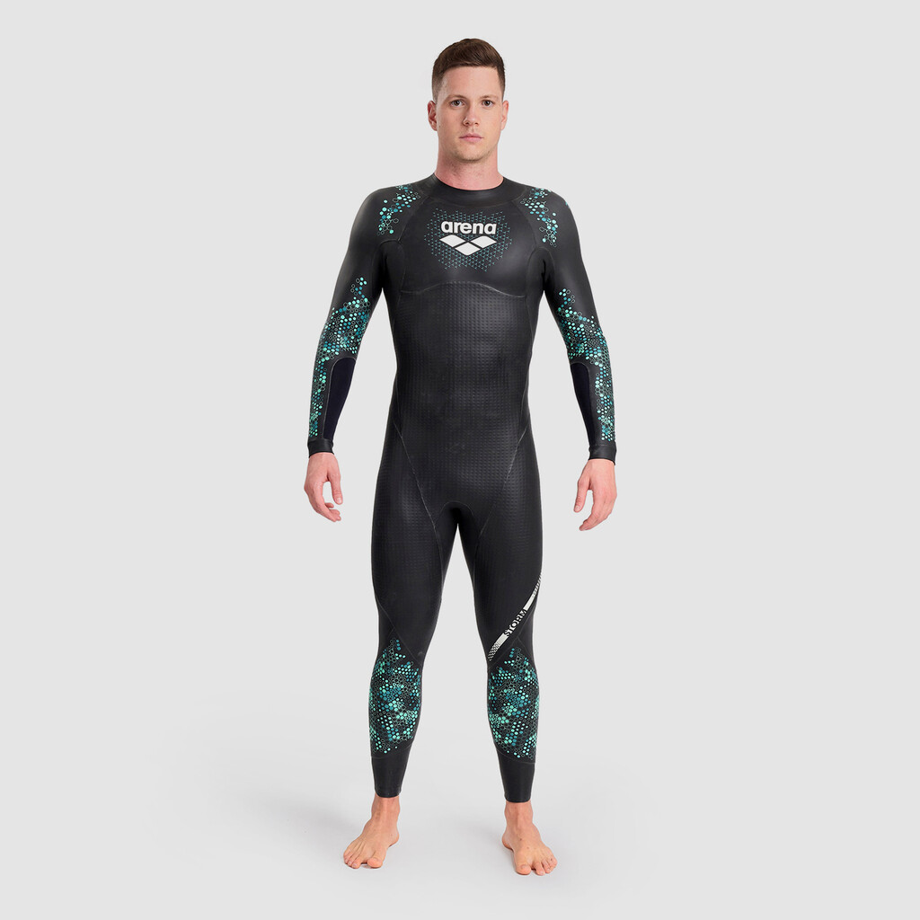 Arena - M Storm Wetsuit - coral blue black