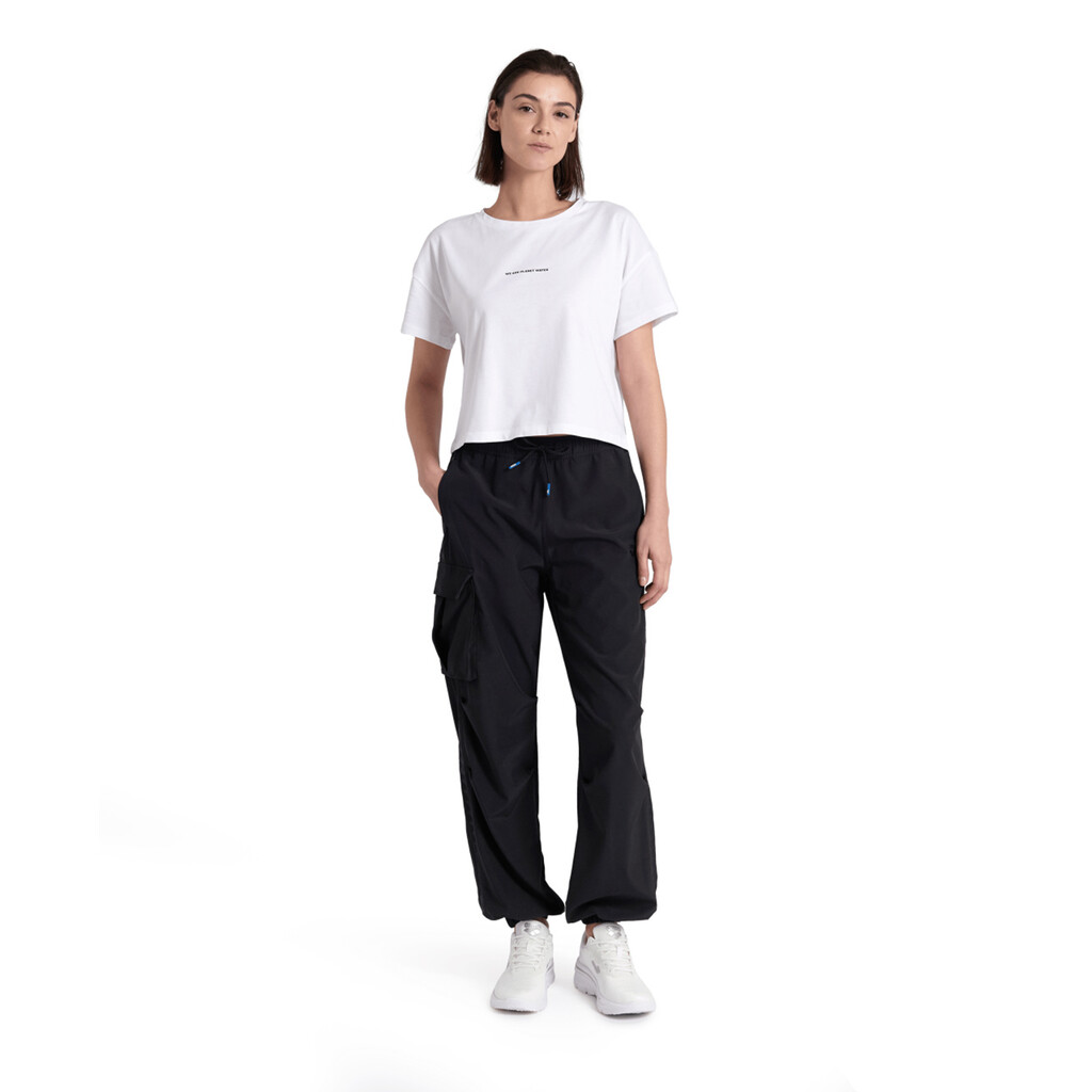 Arena - W Arena Crop Tee Printed - white