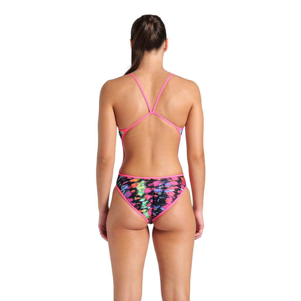 Arena - W Arena Reversible Swimsuit Challenge Back - royal multi/shocking pink