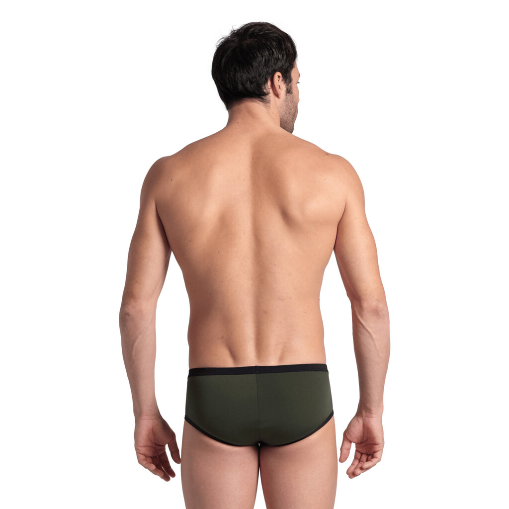 Arena - M Arena One 12Cm Swim Briefs Big Logo - dark sage