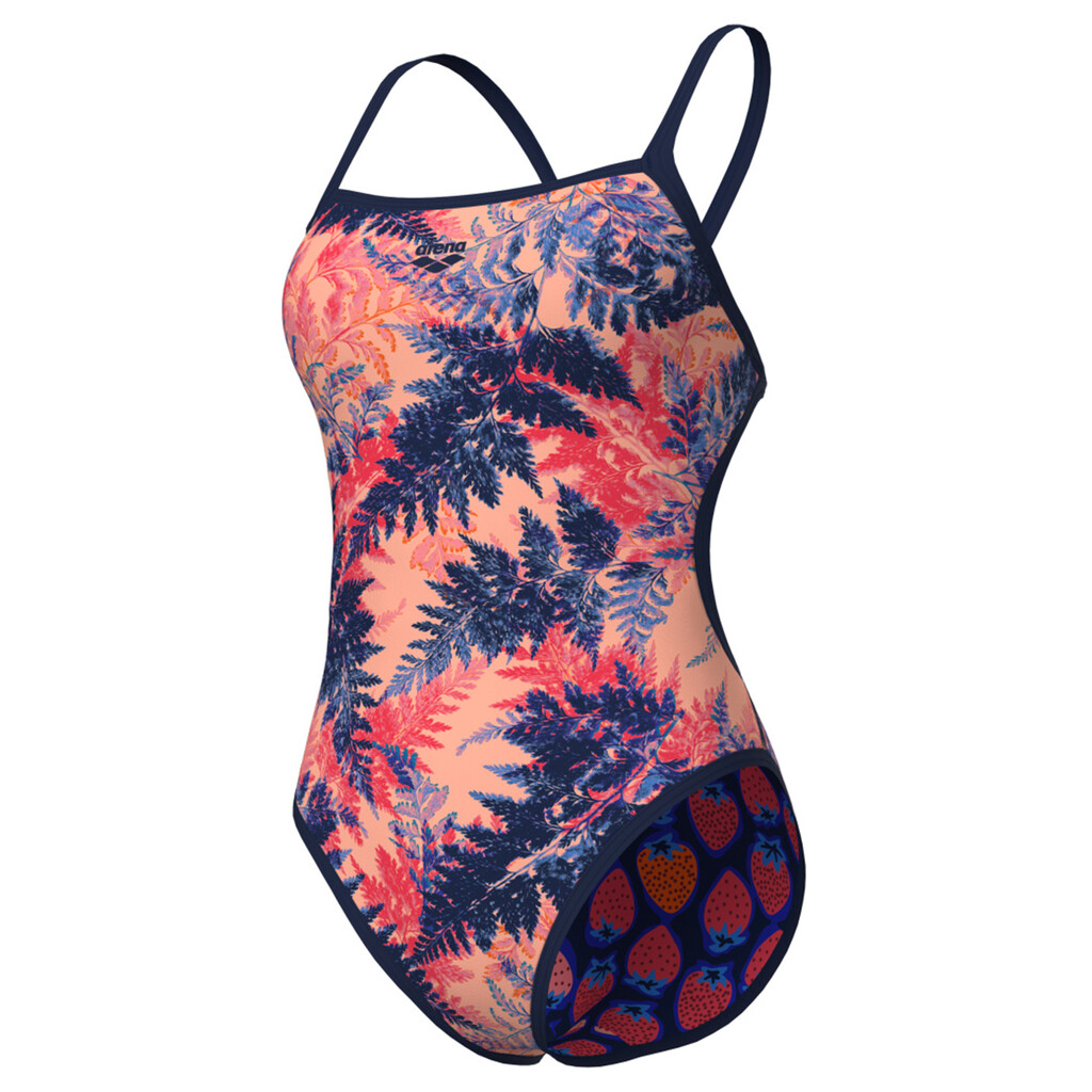 Arena - W Arena Reversible Swimsuit Challenge Back - navy/multi