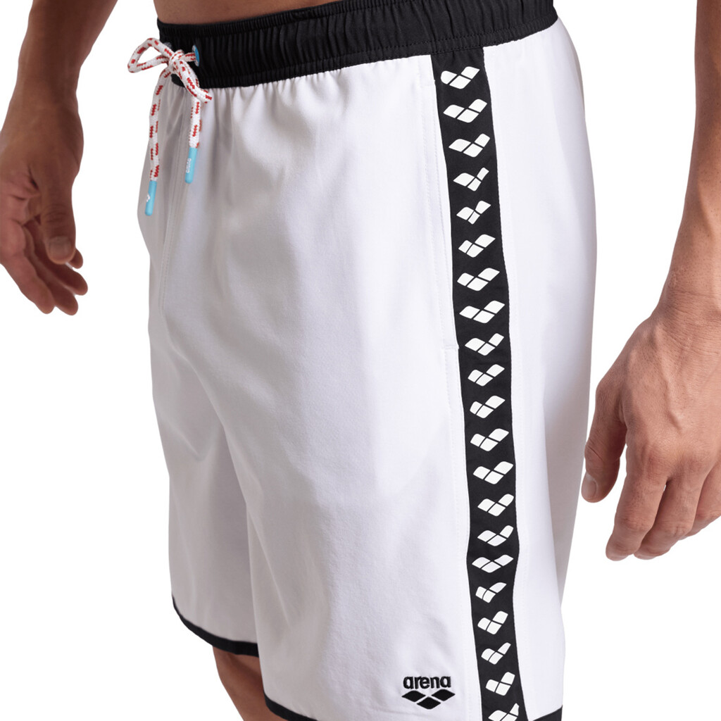 Arena - M Icons Team Stripe Unisex Bermuda - white/black/white