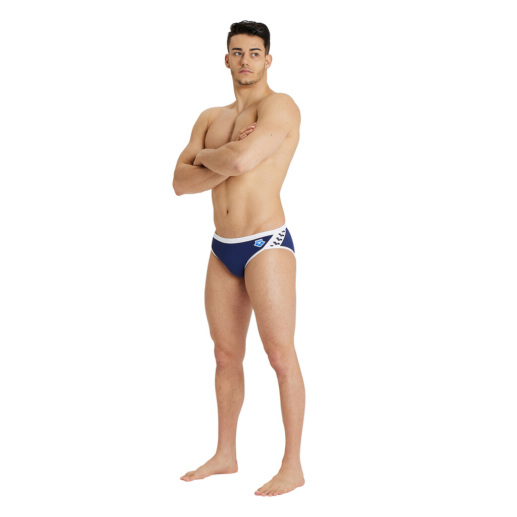 Arena - M Arena Icons Swim Briefs Solid - navy/white