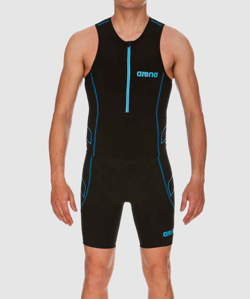 Arena - M Tri Top ST - black/turquoise