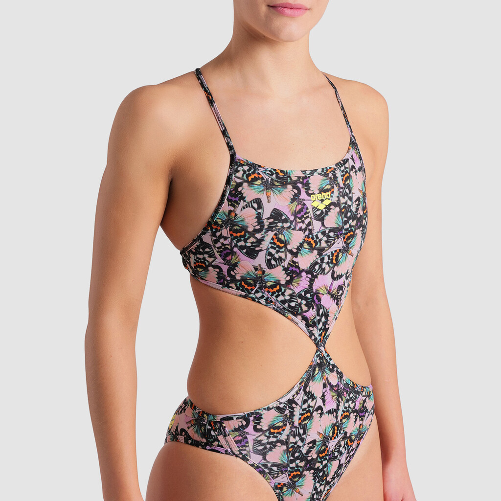 Arena - W Rule Breaker Swimsuit Twist'N'Mix R - red onion/multi