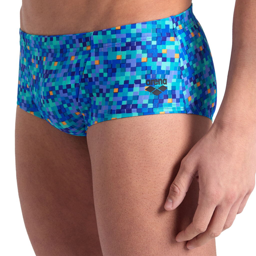 Arena - M Arena Pooltiles Swim Low Waist Short - blue multi