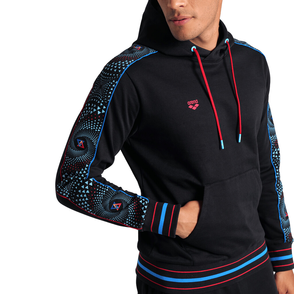 Arena - Arena Fireflow Hooded Sweat Inserts - black/black multi