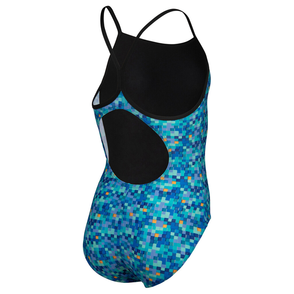 Arena - G Arena Pooltiles Swimsuit Lightdrop Back L - black/blue multi